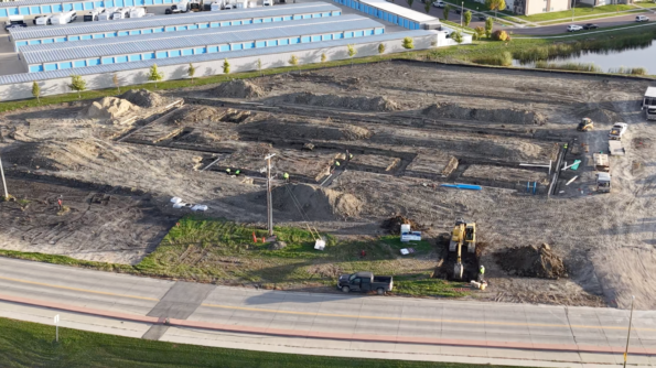 Construction of Bailey’s new auto body facility in Fargo